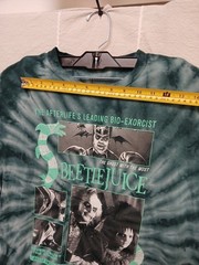 BEETLEJUICE Sz XL Tie Dye Green T-shirt The Afterlifes Leading Bio Exorcist