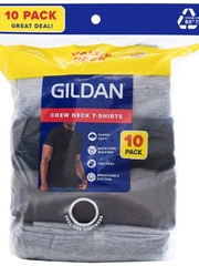 Gildan Adult Men’s Short Sleeve Crewneck Assorted Color T-Shirt 10-Pack Size S-2