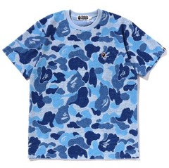 A BATHING APE Men’s ABC CAMO PILE JACQUARD ONE POINT TEE 1L30109005 b