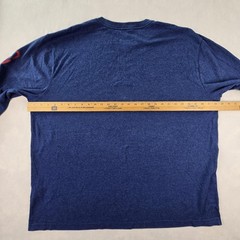 Carhartt Shirt Mens 2XL Blue K231 Long Sleeve Logo Original Fit Workwear Tee