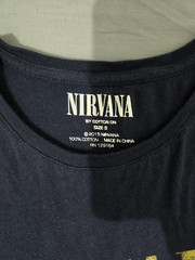 Nirvana shirt small sleveless navy blue fits like a large mens