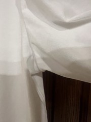 Apt 9 Mens Premier Flex Long Sleeve Henley Shirt White Slub Knit Large EUC