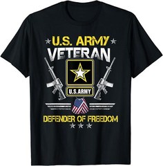 NEW U.S. Army Proud Army Veteran Vet Shirt US Military Veteran Gift Idea T-Shirt