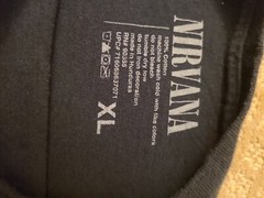 NIRVANA T-Shirt Smiley Face Logo OFFICIALLY LICENSED New Authentic