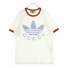 Gucci X Adidas Limited Edition Logo T-shirt White 702612 XJEB1 Men Size M Tee