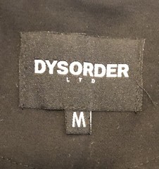 Dysorder LTD Limited Black Utility Vest Disrupt Systematic Functioning Med NWOT