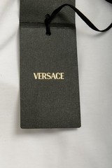 Versace Men’s White Black Medusa Embroidery Short Sleeve T-Shirt US XL IT 54