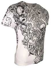 Xtreme Couture by Affliction Men’s T-Shirt ACCUSER Skull Biker