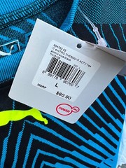 Puma Men’s IT EvoTRG Thermo-R ACTIVE LARGE Tee,ATOMIC BLUE-BLACK TN16106 NWT $60