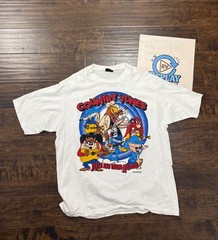 VINTAGE CHANGES LOONEY TUNES COUNTRY TUNES DOUBLE SIDE TEE XL