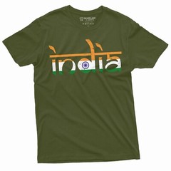 India T-shirt Indian Flag Coat of arms tee shirt independence day tee