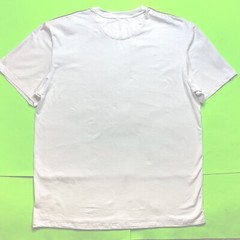 New KENNETH COLE Men’s Short Sleeve T-shirt Size XXL White w/Beige