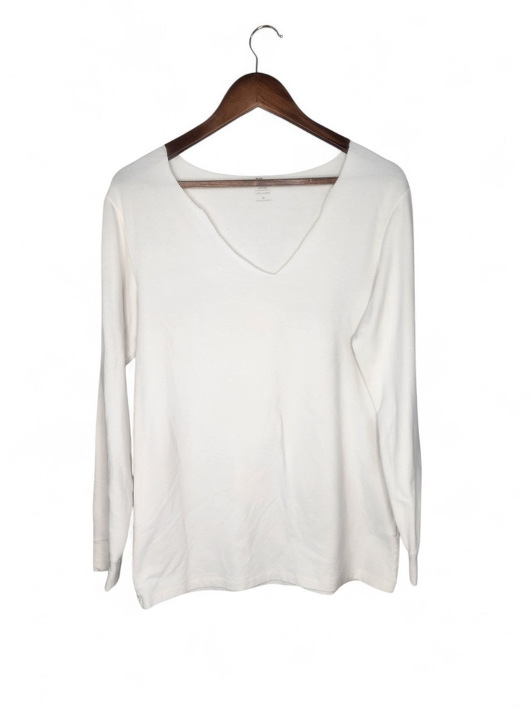 Uniqlo Heattech Ultra Warm Cotton Long Sleeve Shirt in Ivory Size M Style 450529
