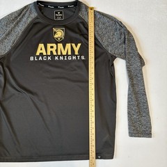 Fanatics Army Black Knights Shirt Mens XL Grey Long Sleeve Performance Raglan
