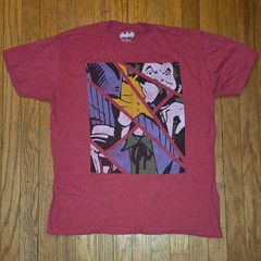 Joker In Pieces Men’s T-Shirt LARGE / L [Batman 100% cotton great USED]