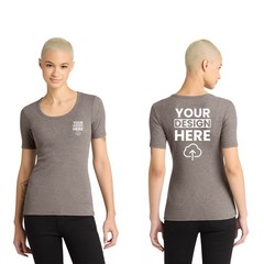 District Custom Printed Women V.I.T Rib Scoop Neck Tee Gift For Him DT6020 S-3XL