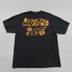 Vintage WWE Stone Cold Steve Austin Shirt Mens Large Black Austin 3:16 Flame
