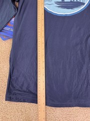 Habit Crooked Elm Graphic Tee Sun Fishing Shirt Men S BLUE Long Sleeve NWT E938