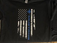 Mustang Flag Shirt for Men 5.0 GT 500 196 550 Muscle Car Gift Enthusiast Graphic