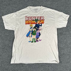 Hunter x Hunter T Shirt Mens Size XL White Graphic Anime Gon Killua Manga Flaw