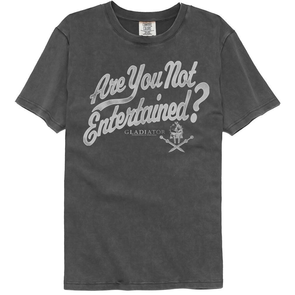 GLADIATOR Movie T-Shirt ARE YOU NOT ENTERTAINED New Official Merch Pepper CC
