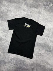 Vintage Isle Of Man TT Races Motorbike Racing Road Black T-Shirt Tee 90s