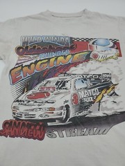 J GALT USA STREAM RACING T-SHIRT Men Small White Graphic Print..#14772