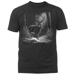 Whitetail Buck Deer Winter Forest Wildlife Wilderness Nature T-shirt