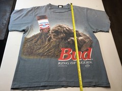 Vintage 90s Budweiser Anteater Anthill Double Sided T-Shirt T-Shirt XL Bud Beer