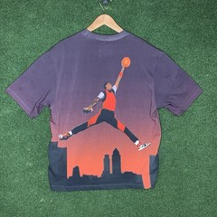 Sz M Nike Air Jordan 85 Gradient Sky T-Shirt Men’s Off Noir Black Hj2316-045