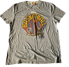 Homage Topps Basketball Logo T Shirt Blue XL L Soft SEE DESCRIPTION