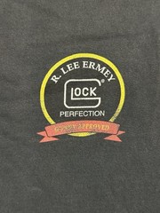 Vintage Glock Tee This Is My Glock There Are Many Like It Gunny Graphic FADED LG