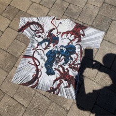 Vintage 1993 Marvel Comics Venom shirt, Single stitch, flaws shown in pictureS