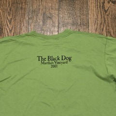 The Black Dog Mens Vintage Martha’s Vineyard 2001 Green Short Sleeve T Shirt XL