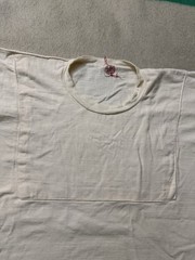 Vintage 30s 40s Paneled White Blank Tee Jersey All 100% Cotton 20.5×30 Very Rare