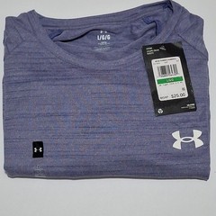 Under Armour 1377843-561 Mens’ (L) Tiger Tech 2.0 T-Shirt, Starlight/White