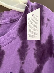 L Beetlejuice Beetlejuice Beetlejuice purple tie-dye hybrid apparel T Shirt NWT
