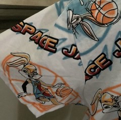 Space Jam A New Legacy Looney Tunes Graphic Print White Crew Neck T-Shirt L