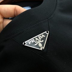 Prada 2026 new logo short sleeved T-shirt – black
