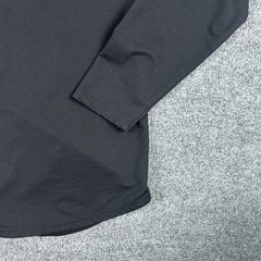 BYLT Shirt Mens 2XL Black Drop-Cut Hooded Long Sleeve Tee Tagless Lightweight