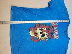Misfits Official Squirm Mineral Wash Graphic T-Shirt Blue Men’s Size Xl