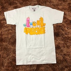 NEW Adventure Time Men Sz M Shirt Jake The Dog Finn Princess Bubblegum Mint Blue