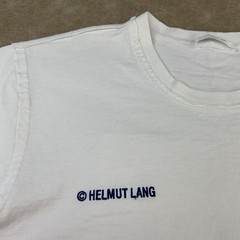 Helmut Lang T-Shirt Men Sz XL Embroidered Tee Vienna Paris New York Crewneck