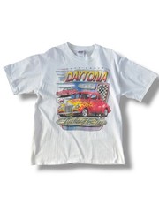 Vintage 1997 White Daytona Hot Rod T-Shirt Large