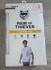Pair of Thieves Men’s Classic White Soft Tee T Shirt 2 Pack Size L Large NEW