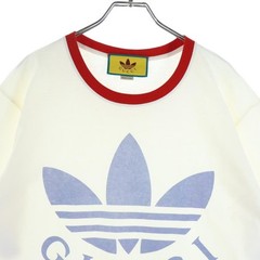 Gucci X Adidas Limited Edition Logo T-shirt White 702612 XJEB1 Men Size M Tee
