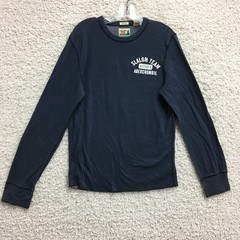 VINTAGE Abercrombie Fitch Shirt Medium Adult Blue Slalom Team District 9 Mens M