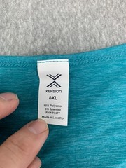 Xersion Big & Tall Tank Top T-shirt Mens 6XL Teal Blue Soft Stretch Comfortable