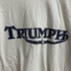 Vintage 90’s Triumph Motorcycles Shirt Men Sz XL White England Bikes