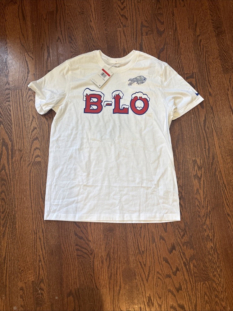 Buffalo Bills Nike 2025 Rivalries Essential T-Shirt B-LO Cold Front Size – Large